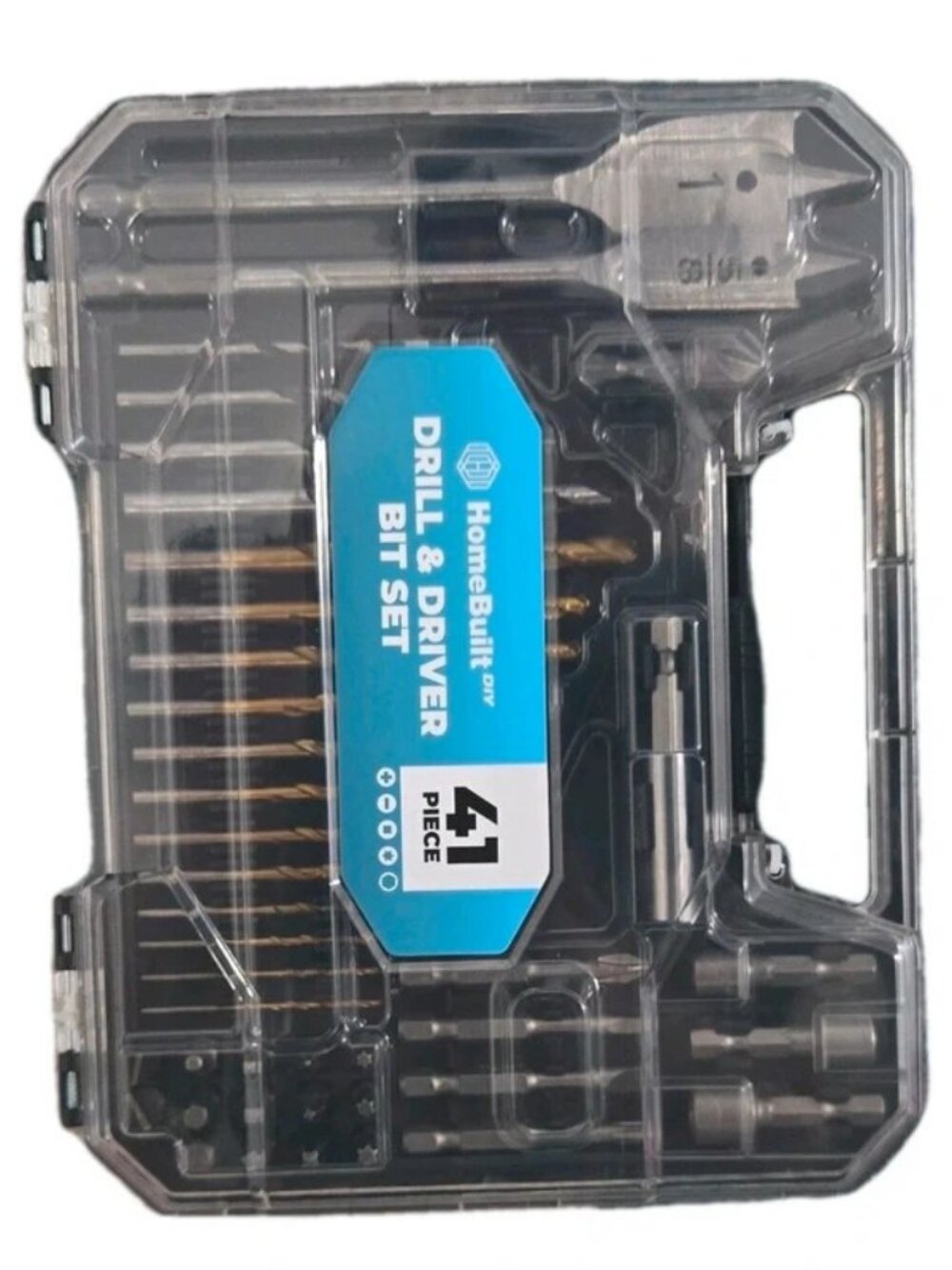 HomeBuilt DIY 41 Piece Drill & Driver Bit Set, Drill/Driver/Spade/Nut Bits